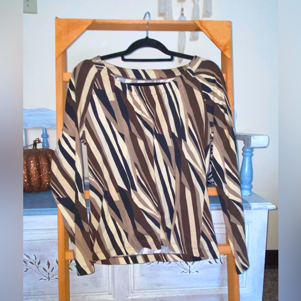Zebra print top